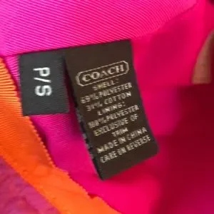 Coach Women\'s Pink Monogram Hot Signature CC Bucket Hat Coach | Accessories | Coach Womens Pink Monogram Hot  main image 3